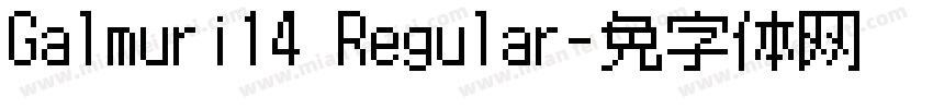Galmuri14 Regular字体转换